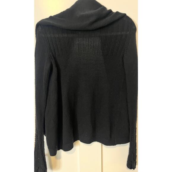 Open Knit Cardigan Shawl Collar Cozy Layering Top Knitwear Sweater - Picture 6 of 7